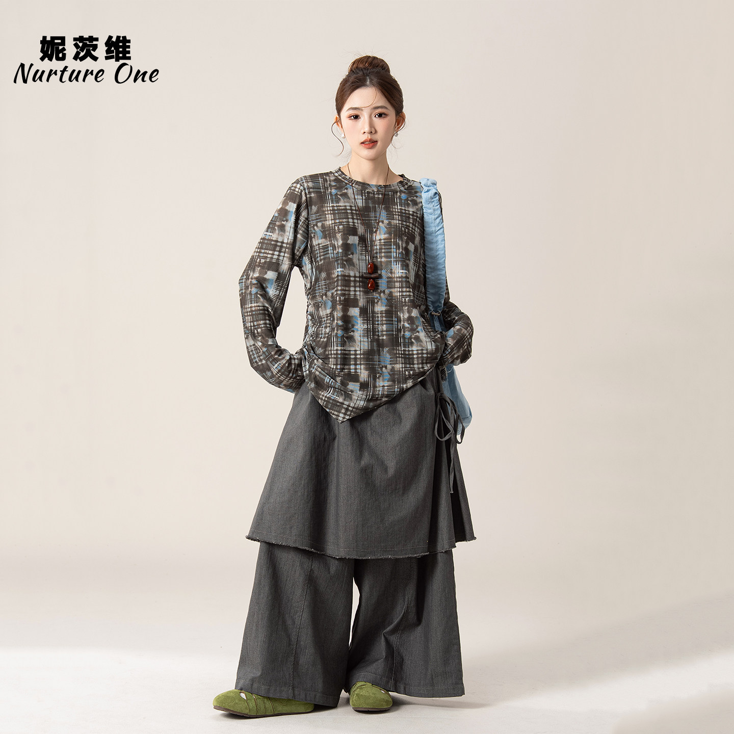 妮茨维【1.31 20:00春季新品】前4小时6折 限50件！蓝灰旧梦,女装/女士精品,T恤,淘宝优惠券,粉丝福利购,淘宝优惠卷