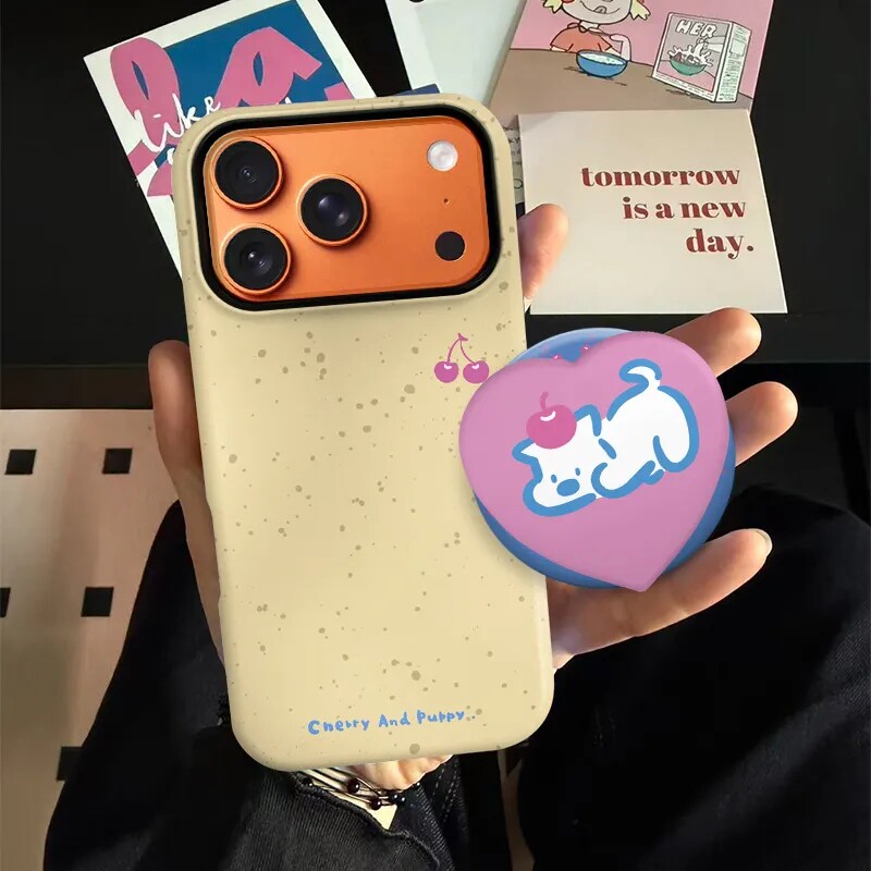 新款樱桃小狗磁吸磨砂软适用iPhone17ProMax手机壳16苹果华为mate70pura80+红米oppofindx9SPROULTRA小米vivo