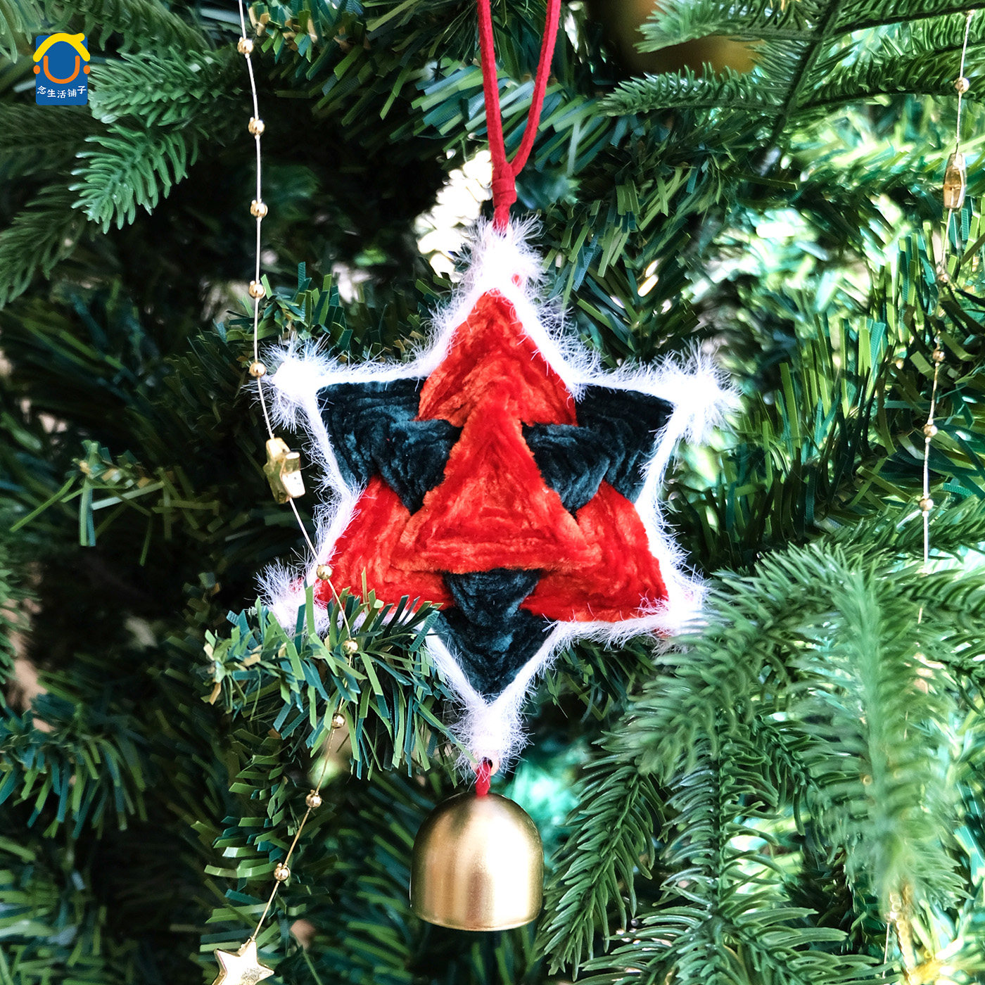 冬青|圣诞节手工绕线曼达拉材料包 氛围感场景布置门饰铃手作礼物,服饰配件/皮带/帽子/围巾,DIY编织材料包,淘宝优惠券,粉丝福利购,淘宝优惠卷