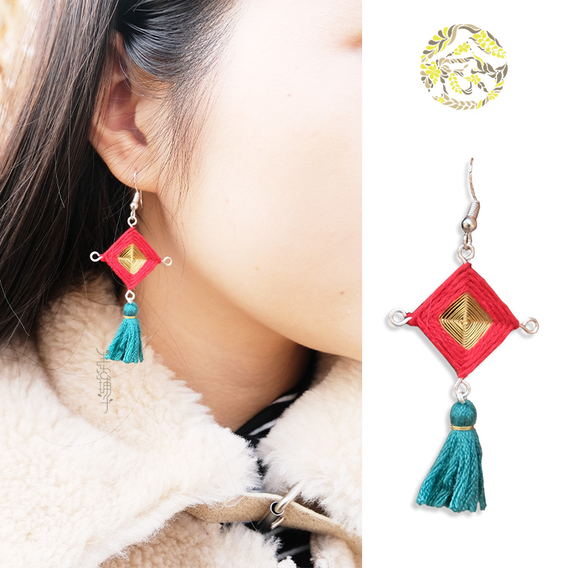 圣诞小款diy纯手工编织绕线曼达