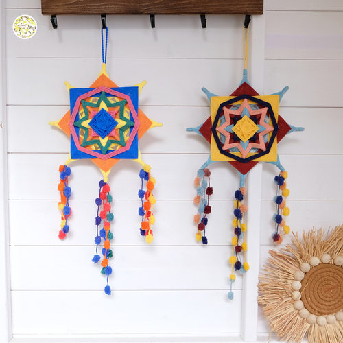 絮绕线曼达拉手工编织材料包