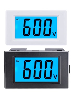 交流数显电压表0-36v110v0-600v液晶显示数字表头220V电源D85-222