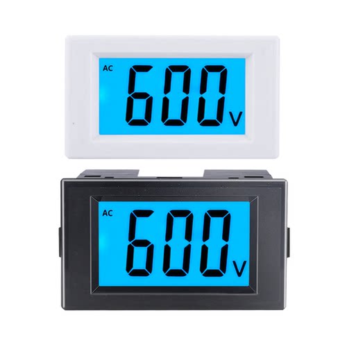 交流数显电压表0-36v110v0-600v液晶显示数字表头220V电源D85-222