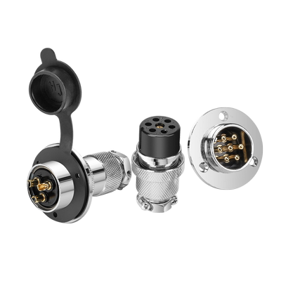 法兰盘df25圆形盘航空插头