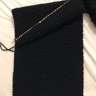 DIY成品纯手工编织的毛线围巾简单织法送男朋友男士生日礼物冬季