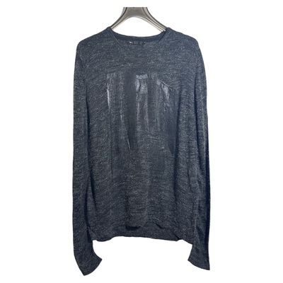 圣迪男式针织长袖艺术印染毛衣