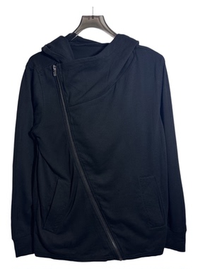 圣迪家男春秋时尚连帽斜门襟上衣外套2225