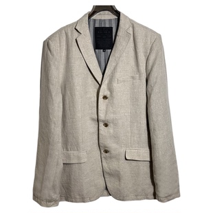 2235 潮感外套西装 圣迪男式 亚麻料休闲时尚