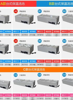 商用快餐保温加热保温售饭台打菜台式冬季暖汤炉不锈钢小食堂热菜