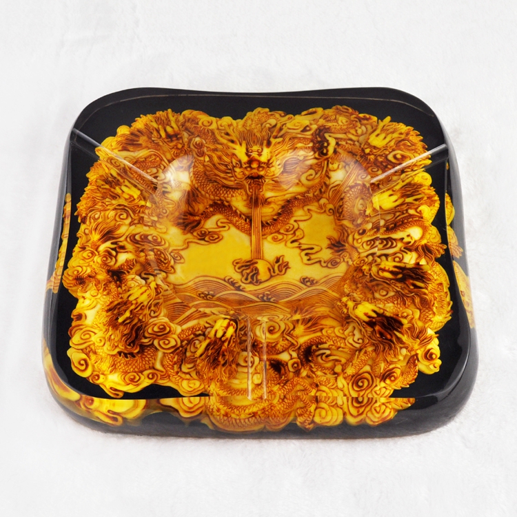 中式烟灰缸办公室大气简约欧式奢华高档家用客厅创意个性复古大号