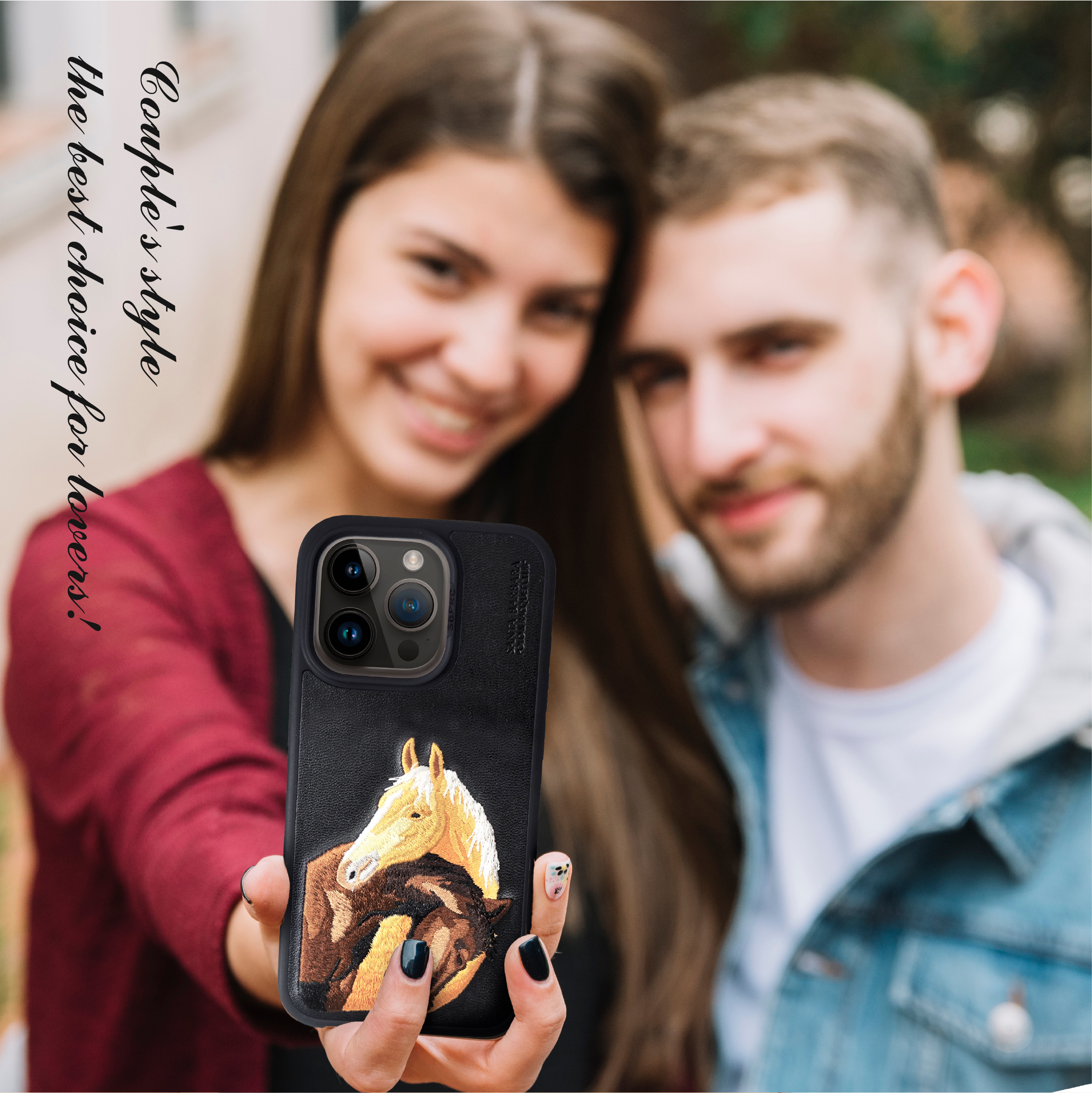 皮质立体刺绣高端质感手机壳适用 iphone15/16plus/pro/promax苹果时尚马球手机保护套