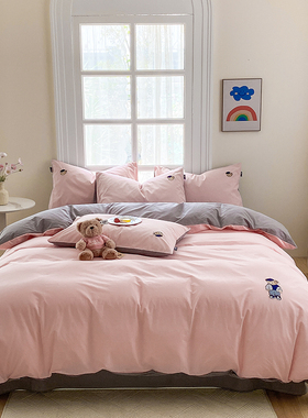 GIVERNY HOME 2025新款全棉四件套泰迪纯棉被套床单款床上用品