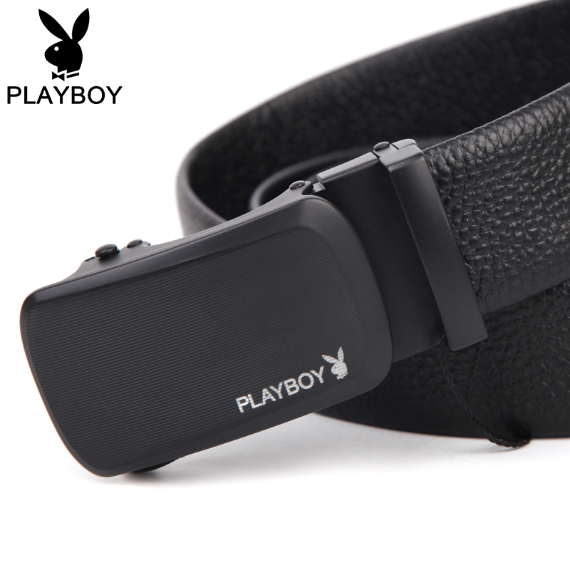 花花公子皮带男士自动扣双面头层牛皮黑色真皮商务休闲皮腰带裤带|ruв категории Аксессуары, пояс/пояс/пояс - от Buy2taobao.com для оказания профессиональной услуги покупки агента Taobao