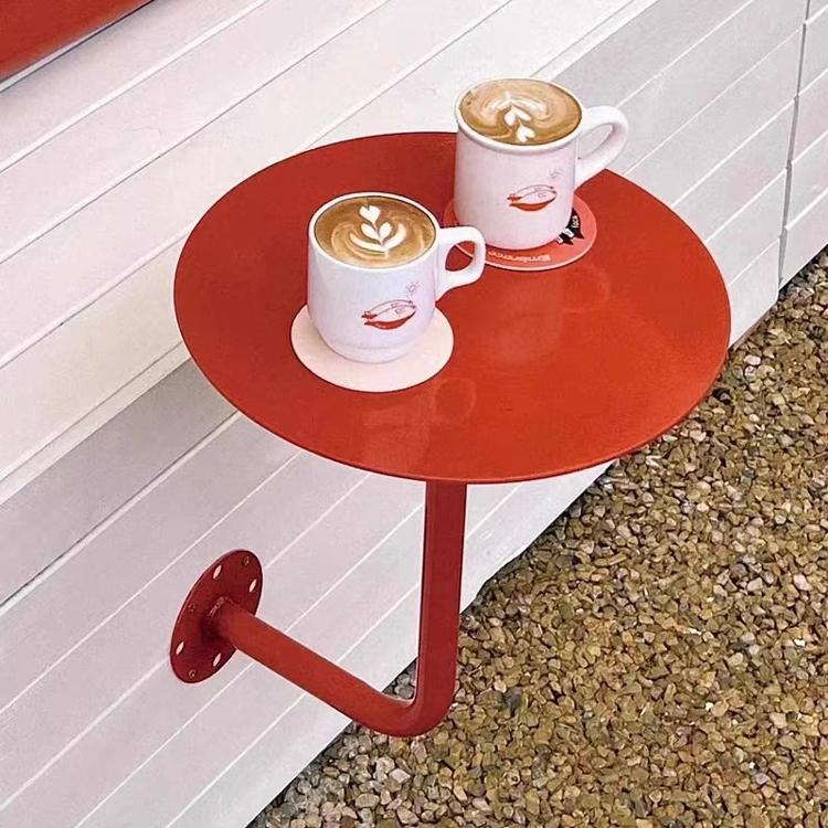 壁挂式咖啡奶茶店小圆桌
