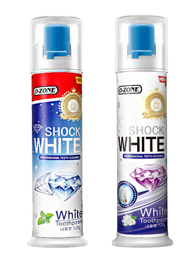 牙膏去黄去口臭ozone欧志姆韩国进口迅洁瓷洁去渍美白清新口气