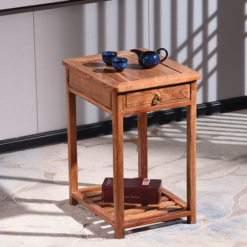 实木抽屉刺猬紫檀小茶几茶桌边几