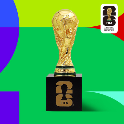 2026美加墨世界杯FIFA官方授权世界杯周边70mm 3D金杯黑底座