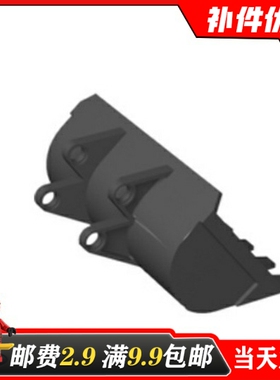 适用乐高2951国产积木科技零配散件8x10 黑色 挖掘机斗