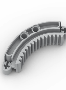 国产科技零件moc适用乐高 78442小颗粒拼插积木 6×6 环形齿条