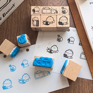 噼噼营业部|窝窝兔木质印章