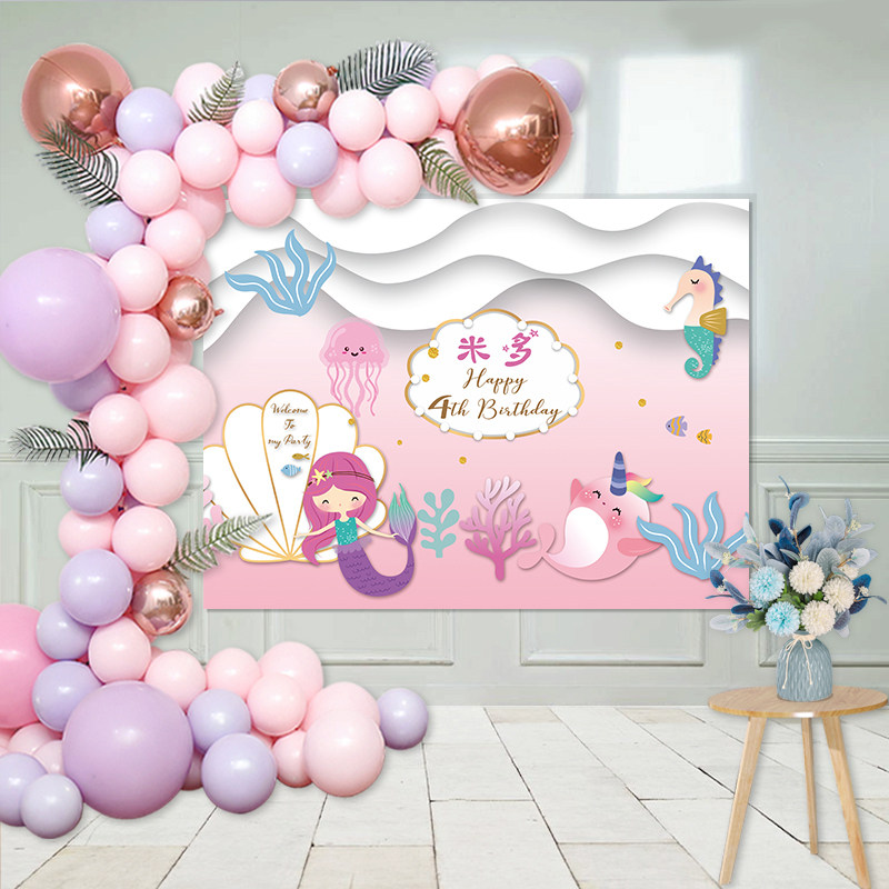 美人鱼爱丽儿Ariel海报背景布置