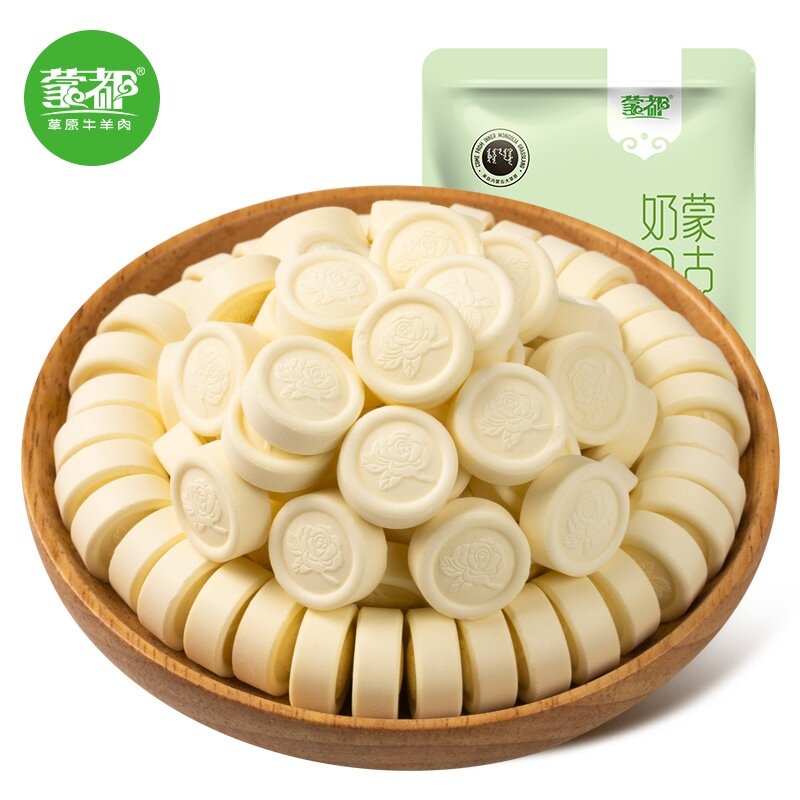 蒙都蒙古奶贝内蒙古特产奶片儿童即食袋装零食品奶酪牛奶片奶酥片