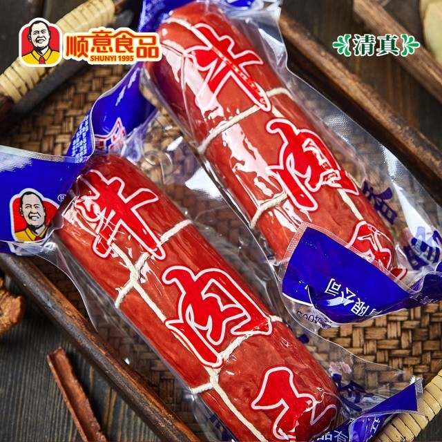 顺意清真牛肉王肠香家庭包装聚会户外小吃早餐零食干营养健康美味