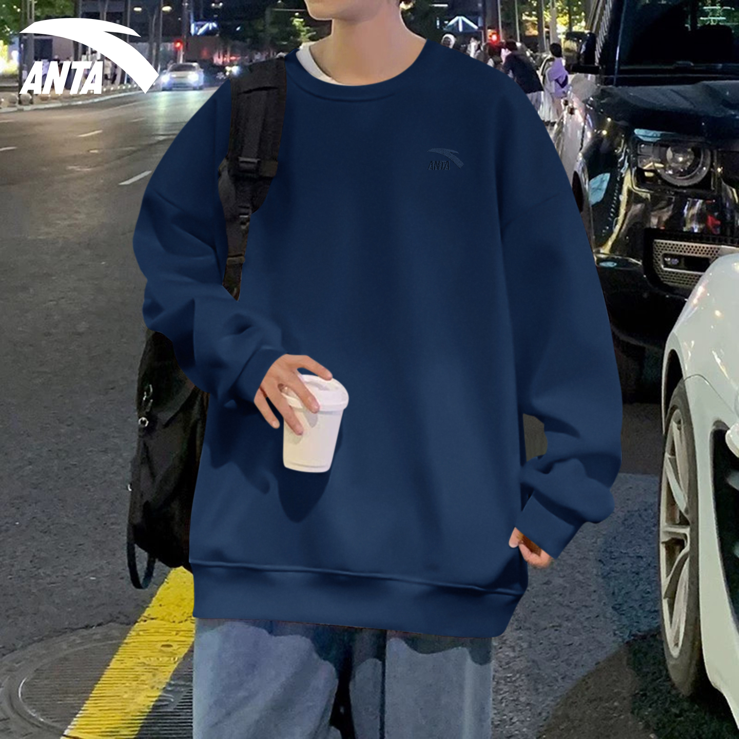 安踏卫衣男潮流百搭休闲