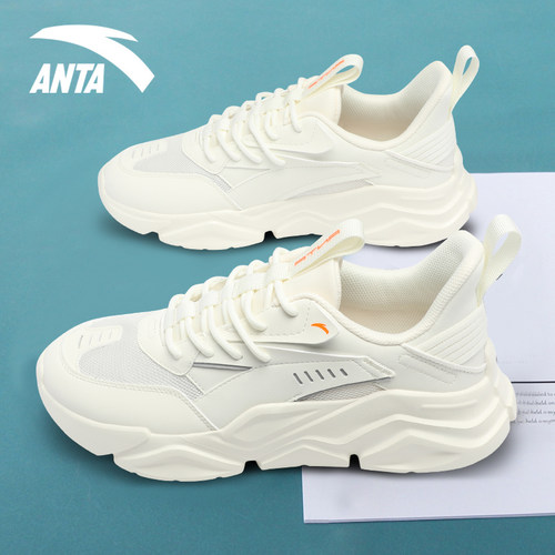 安踏运动鞋男网面透气