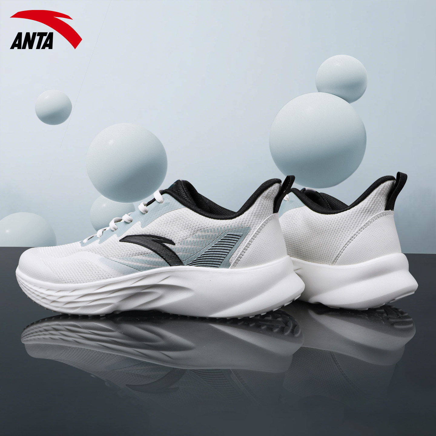 安踏男鞋跑步鞋春季2026新款软底耐磨网面透气旅游休闲百搭运动鞋