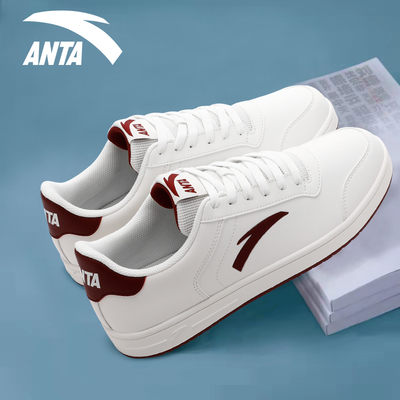 安踏板鞋男鞋轻便小白鞋
