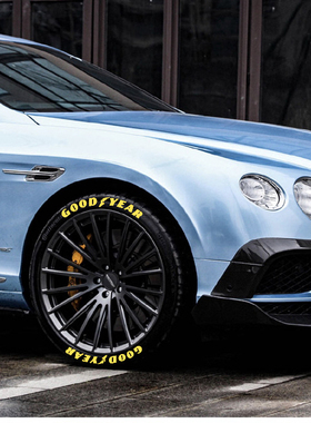 GOODYEAR固特异轮胎字母贴3D立体英文字母贴汽车身轮毂贴纸改装