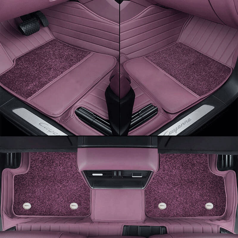 25款保时捷卡宴脚垫全包围Taycan帕拉梅拉Macan汽车脚垫真皮地毯