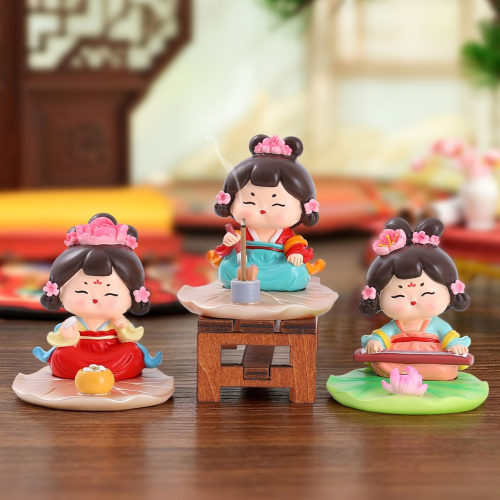 唐小环仕女手机支架国潮古风文创摆件办公桌面装饰品少女心小礼物