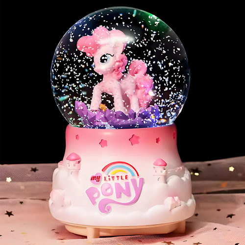 儿童梦幻小马宝莉水晶球八音盒