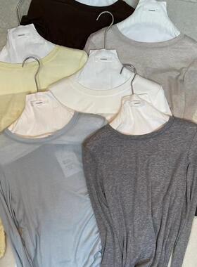 JASMINE2025春夏新款简约气质圆领修身显瘦天丝羊毛T恤打底衫2321