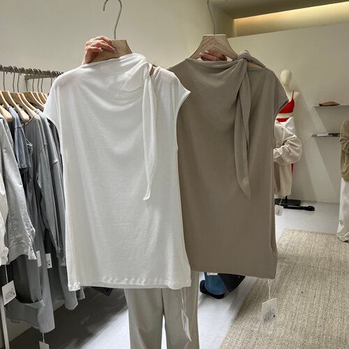 FN爱与南希2026春夏新款简约百搭绑带上衣女621104158