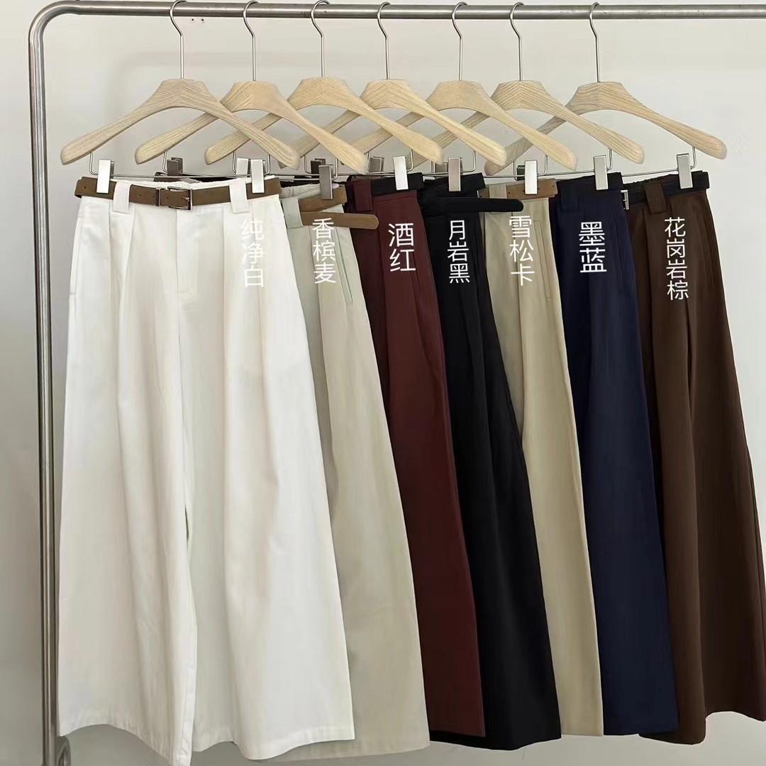 通勤气质高腰显瘦长裤阔腿裤