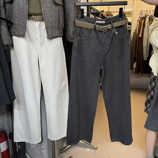 长裤 休闲裤 2016 高腰宽松百搭显瘦抓绒直筒裤 WEARELAB2025秋冬新款