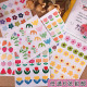 韩国ins风贴纸装 饰小图案可爱花朵圆点标签手账素材小贴画封口贴