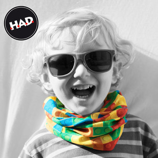 HAD儿童头巾夏秋季速干面罩薄款脖套骑行装备男女童冰球运动