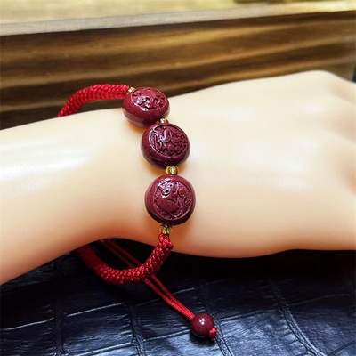 饰品男女朱砂礼物手链端午节红绳