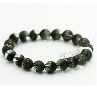 天然绿幽灵聚宝盆水晶手链男女情侣款 手串生日礼物一物一图正饰品