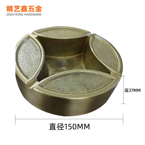现货纯铜烟灰缸复古办公室雪茄缸