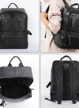 First layer cowhide men's bag 商务背包 stylish men's backpak