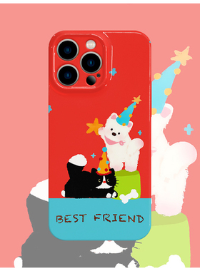 西高地小黑猫菲林手机壳亮面适用苹果16promaxiphoneOPPORENO10PROFINDX5PRO荣耀MAGIC4PROVIVOX200IQOONEO6