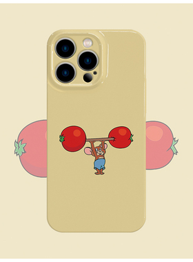 猫和老鼠杰瑞菲林手机壳亮面适用苹果16promaxiphoneOPPORENO10PROFINDX5PRO荣耀MAGIC4PROVIVOX200IQOONEO6