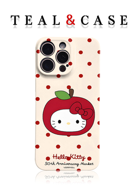 hellokitty可爱米色底手机壳适用苹果16promaxiphoneOPPORENO10PROFINDX5PRO荣耀MAGIC4PROVIVOX200IQOONEO6