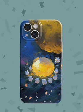 韩系蓝色氛围感菲林手机壳ins适用苹果16promaxiphoneOPPORENO10PROFINDX5PRO荣耀MAGIC4PROVIVOX200IQOONEO6