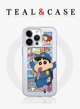 蜡笔小新出发咯磁吸IMD白色红色绿色手机壳适用于苹果16promax15pro14iphone13华为mate70pro15Plus17保护套